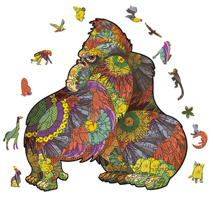 Multi-Size Gorilla Wooden Puzzle