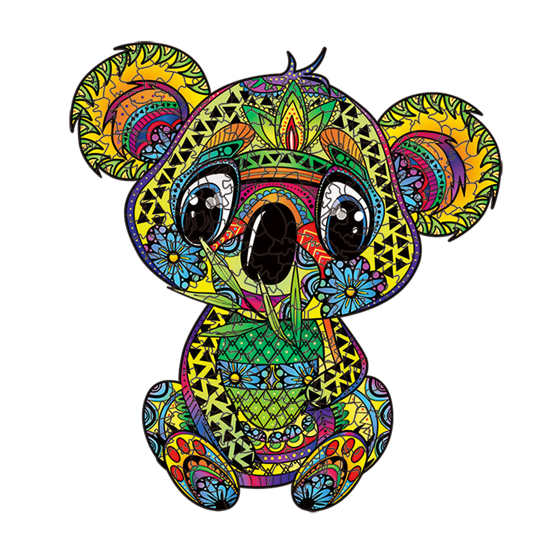 Multi-Size Colorful Koala Wooden Puzzle