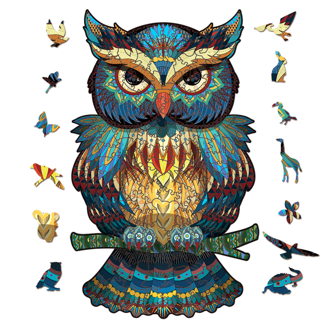 Multi-Size Owl Wooden Puzzle