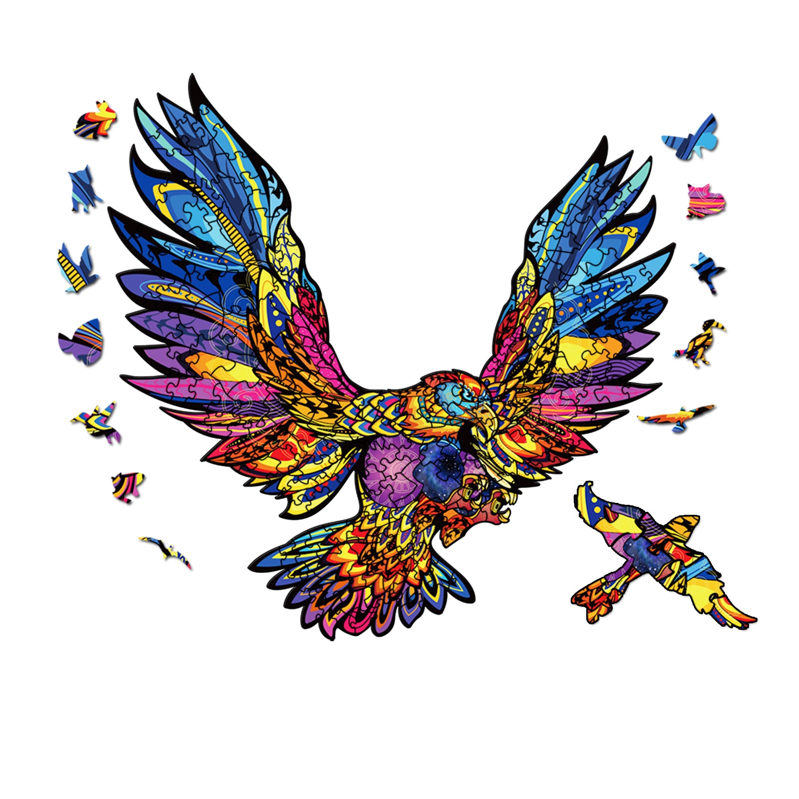 Multi-Size Flying Eagle Wooden Puzzle